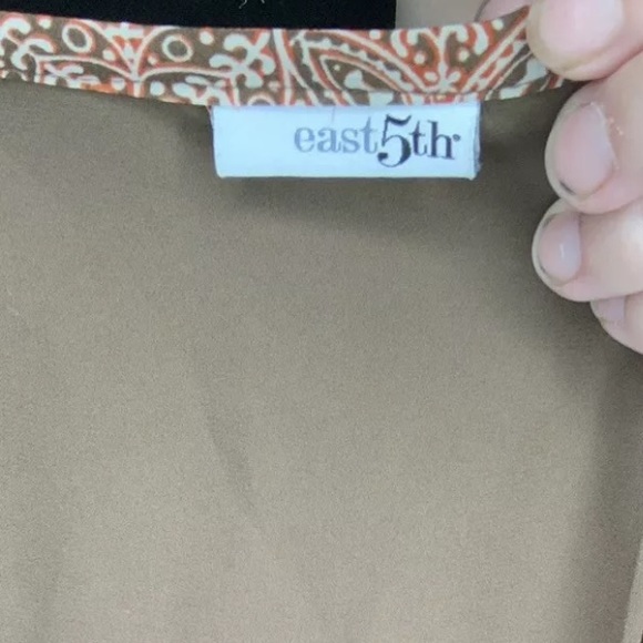 💛 East Fifth Blood Orange /Brown Flowey Skirt - Picture 8 of 8